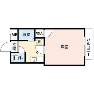 1K 間取り図
