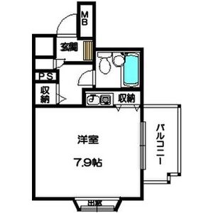 ワンルーム 間取り図