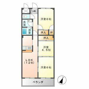 3LDK 間取り図
