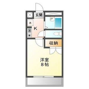 1K 間取り図