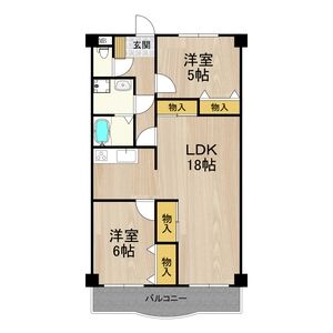 2LDK 間取り図