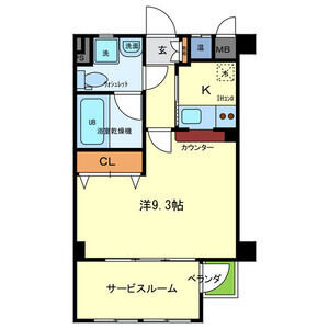 ワンルーム 間取り図