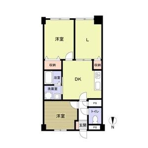 3DK 間取り図