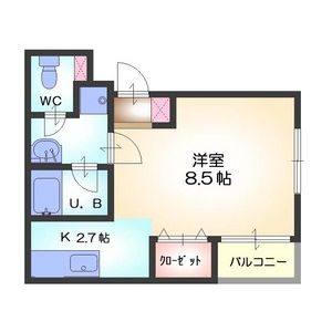 ワンルーム 間取り図