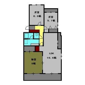 3LDK 間取り図
