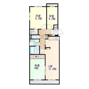 3LDK 間取り図