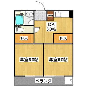 2DK 間取り図
