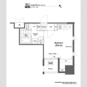 ワンルーム 間取り図