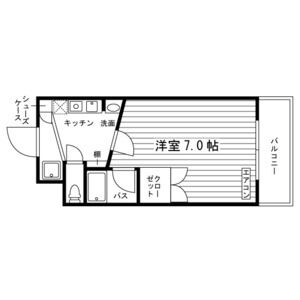 ワンルーム 間取り図