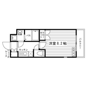 1K 間取り図