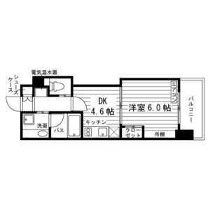 1DK 間取り図