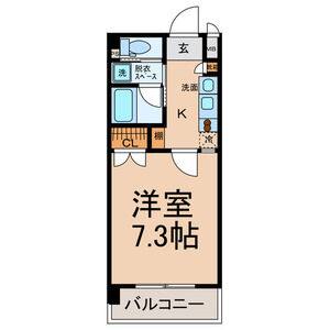 1K 間取り図