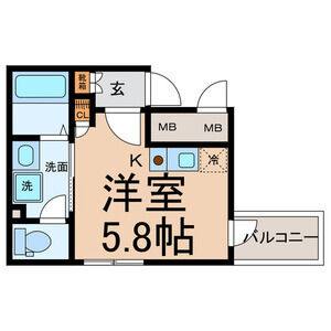 ワンルーム 間取り図