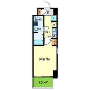 1K 間取り図