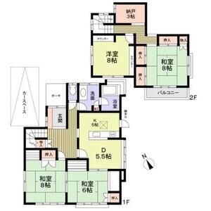 4DK 間取り図