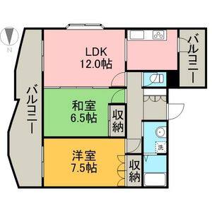 1K 間取り図