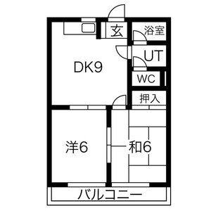 2DK 間取り図