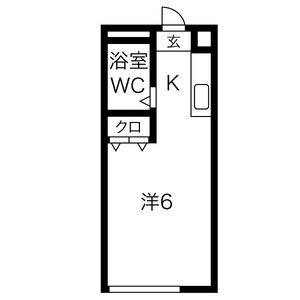 ワンルーム 間取り図