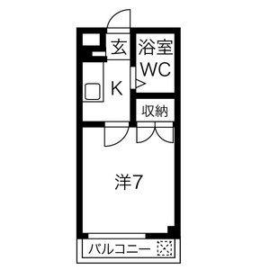 ワンルーム 間取り図