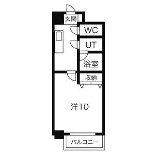 1K 間取り図