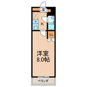 1K 間取り図