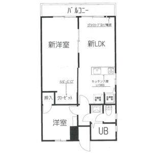 2LDK 間取り図