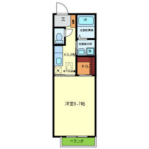 1K 間取り図