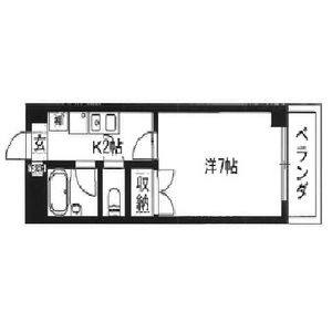 1K 間取り図
