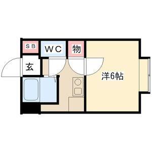 1K 間取り図
