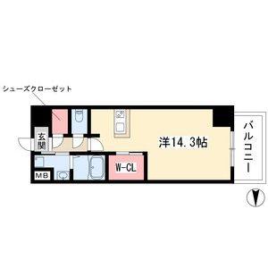 ワンルーム 間取り図