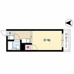 1K 間取り図