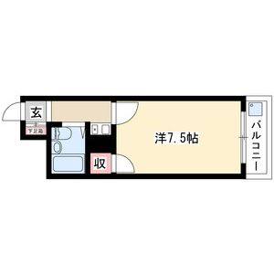 1K 間取り図