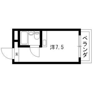 ワンルーム 間取り図