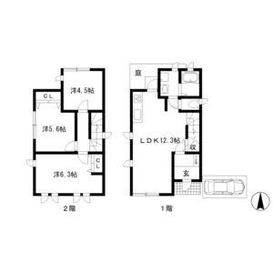 3LDK 間取り図