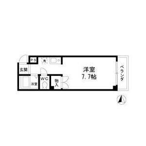 ワンルーム 間取り図
