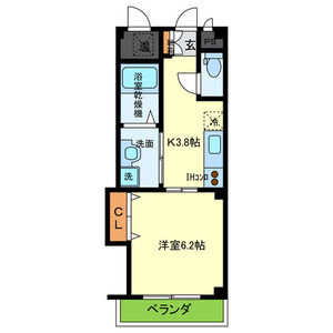 1K 間取り図