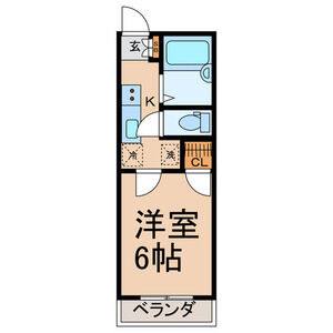 1K 間取り図