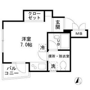 ワンルーム 間取り図