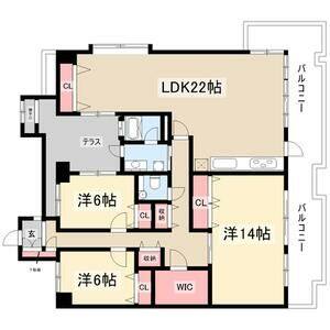 3LDK 間取り図