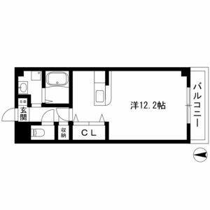 ワンルーム 間取り図