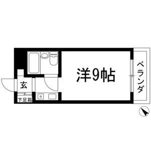 ワンルーム 間取り図