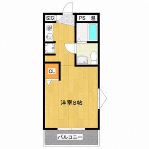 1K 間取り図