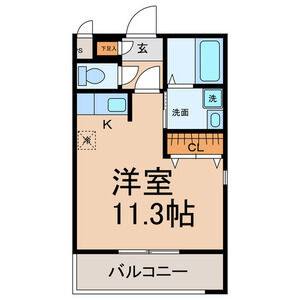ワンルーム 間取り図