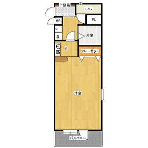 ワンルーム 間取り図