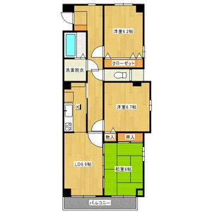 3LDK 間取り図