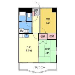 2DK 間取り図