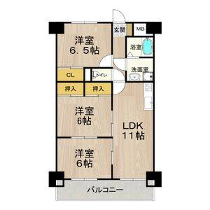 3LDK 間取り図