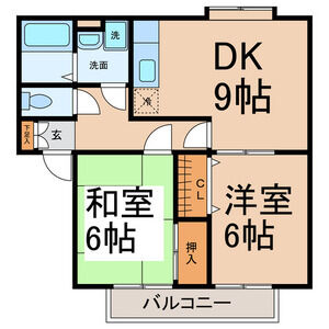 2DK 間取り図
