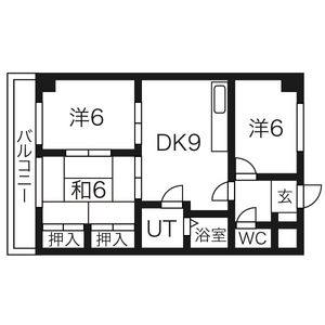 3LDK 間取り図
