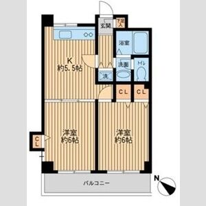 2K 間取り図